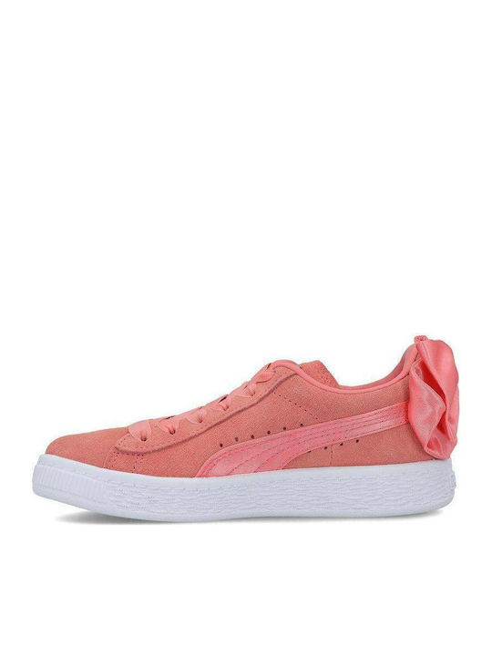 Puma Παιδικό Sneaker Suede Bow για Κορίτσι Ροζ