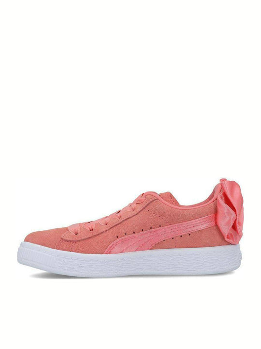 Puma Suede Bow Pink Kids Sneakers