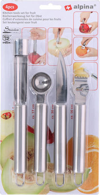 Alpina Inox Cooking Utensil Set Silver 4pcs