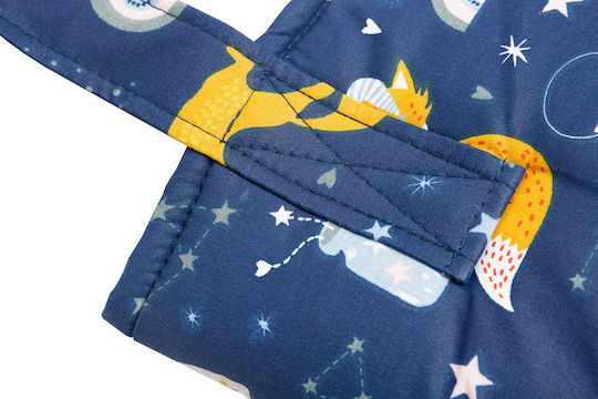 Sensillo Kinderspielzeugkiste aus Stoff Marineblau 35x35x47cm