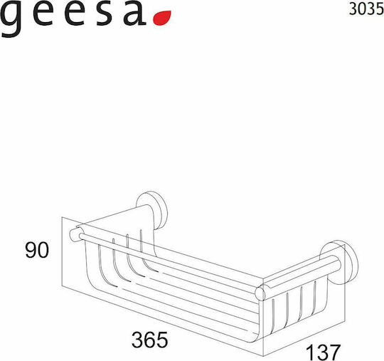 TIGER Επιτοίχια Σπογγοθήκη 3035-400 Black Matt