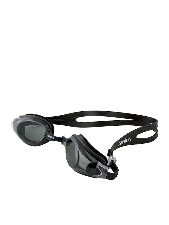 AMILA KOR-60AF Adults Swimming Goggles with Anti-Glare Lenses Blue