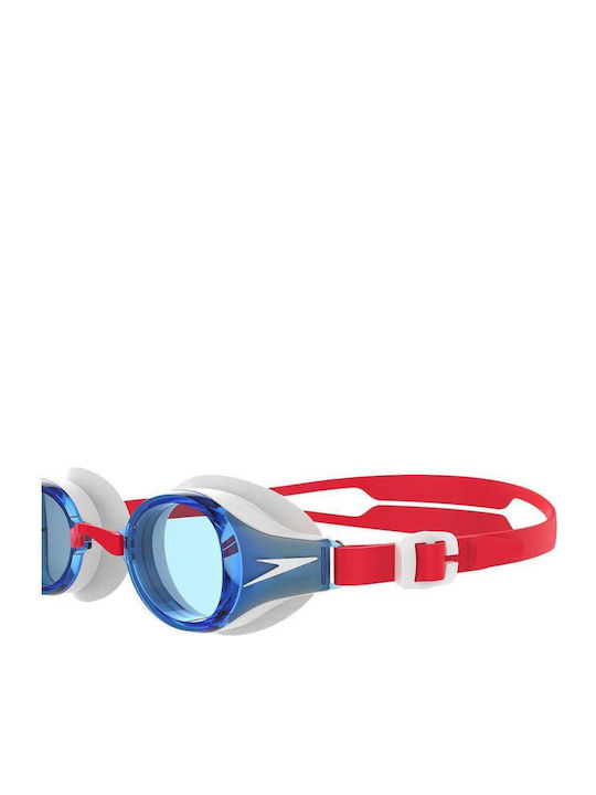 Speedo Hydropure Swimming Goggles Kids with Anti-fog Lenses Red
