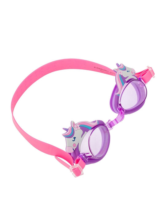 Stephen Joseph Unicorn Swimming Goggles Kids with Anti-fog Lenses Pink
