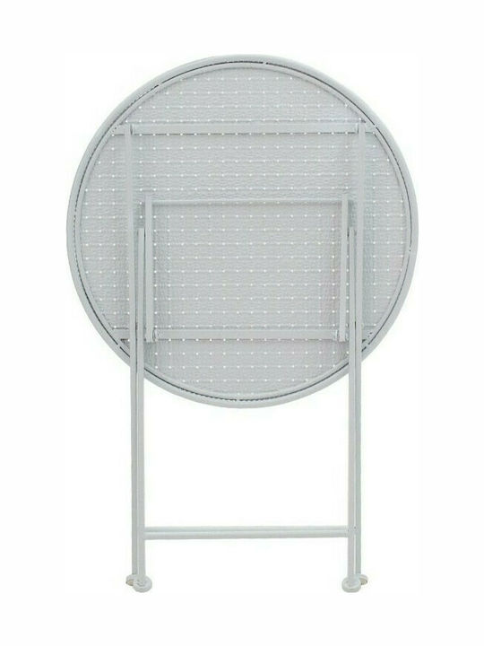 Set Sala De Mese Pentru Exterior Walen 3 Piese Alb