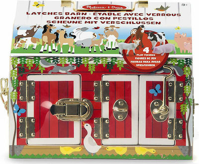 Melissa & Doug Miniature Toy Activity Barn with 4 Cute Animals for 3+ Years 12564