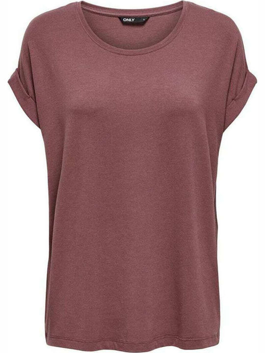 Damen T-Shirt Rose/Brown