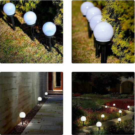 GloboStar Spiked Solar Light Traffic light 1W 95lm Warm White 3000K with Photocell IP65