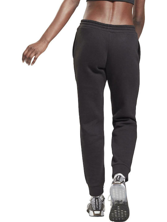 Reebok Pantaloni de trening pentru femei cu cauciuc Negru