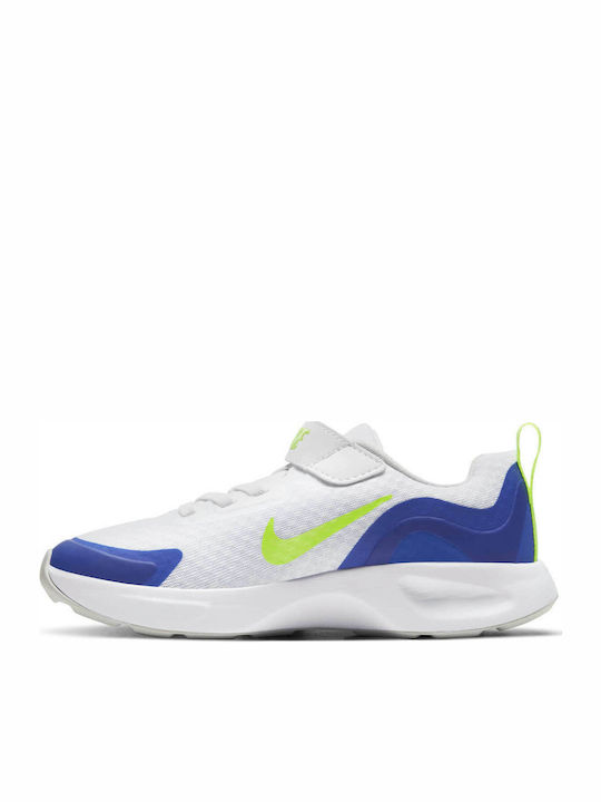 Wearallday PS Kids Sports Shoes Running with Hoop & Loop Closure White