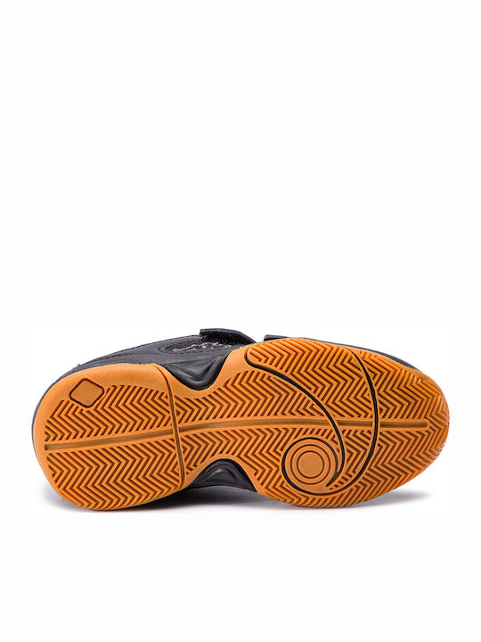 Dacer K Kids Sports Shoes Running with Hoop & Loop Closure Black
