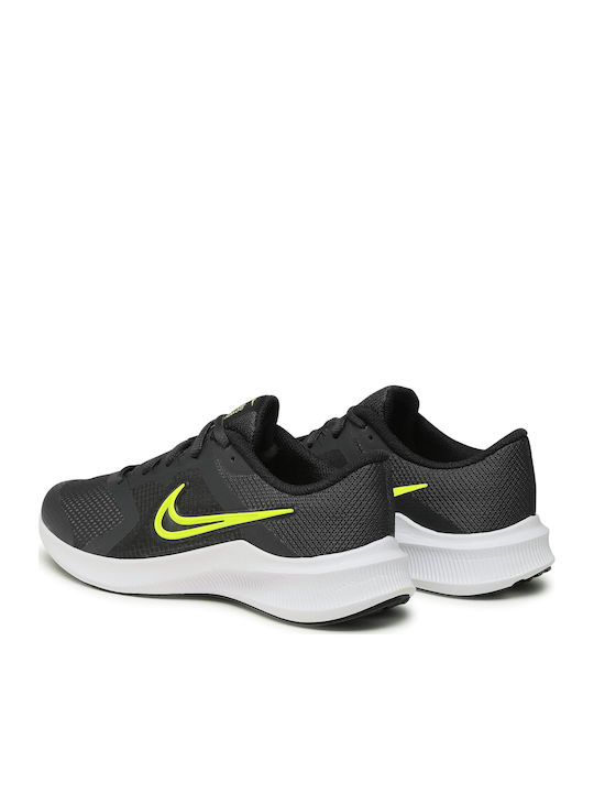 Downshifter Downshifter 11 Kids Sports Shoes Running with Laces Dark Smoke Grey / Volt / Black / White
