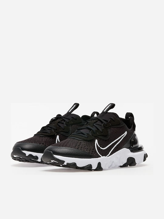 React Vision Gs Kids Sports Shoes Running with Laces Black