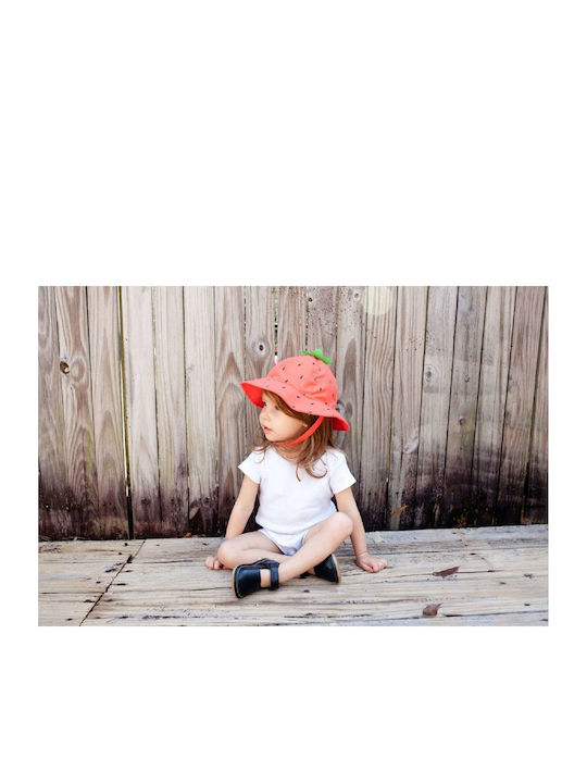 Zoocchini Παιδικό Καπέλο Bucket Υφασμάτινο Αντιηλιακό Φραουλίτσα για Κορίτσι Φούξια