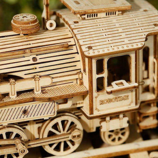 Robotime Παιχνίδι Κατασκευών Ξύλινo 3D Prime Steam Express 1:80 για Παιδιά 13+ Ετών