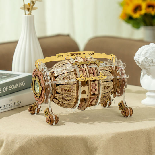 Robotime Παιχνίδι Κατασκευών Ξύλινo Time Engine Calendar για Παιδιά 14+ Ετών