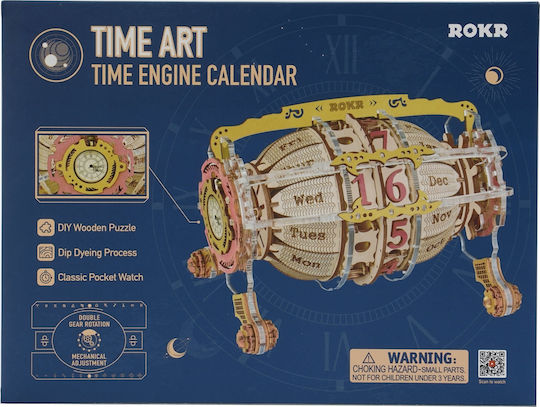 Robotime Παιχνίδι Κατασκευών Ξύλινo Time Engine Calendar για Παιδιά 14+ Ετών