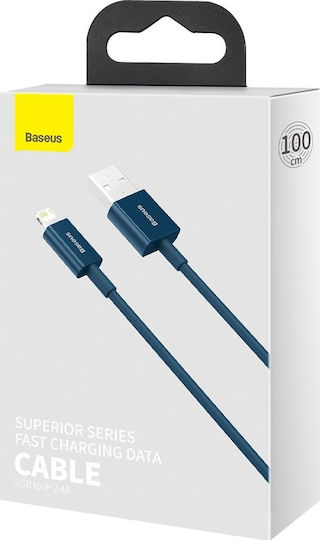 Baseus Superior USB to Lightning Cable Μπλε 1m (CALYS-A03)