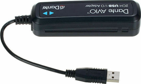 Dante Avio USB IO Adapter 2x2 Bluetooth Receiver with USB Output Port