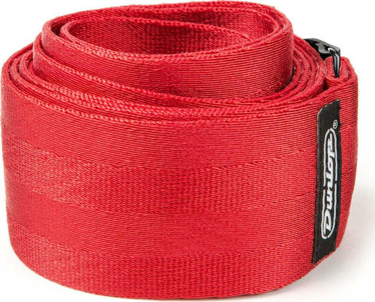 Dunlop Deluxe Seatbelt Strap Strap for Guitar Red