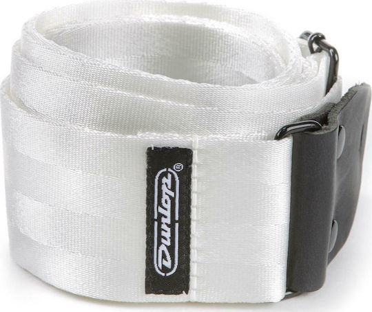 Dunlop Deluxe Seatbelt Strap Strap for Guitar White