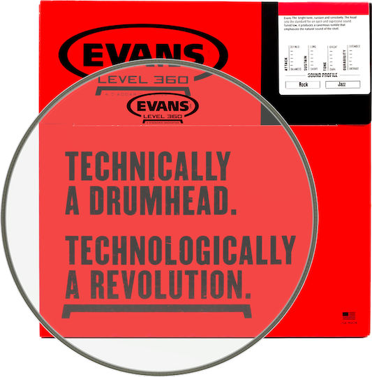 Evans Clear Δέρμα κάσας για Ντράμς 10"