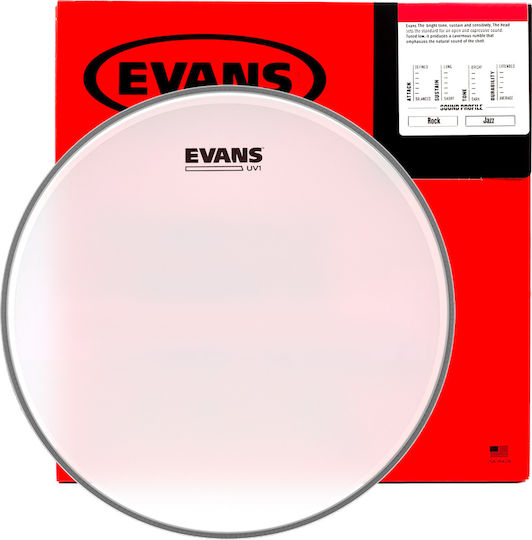 Evans Coated White Δέρμα κάσας για Ντράμς 16"
