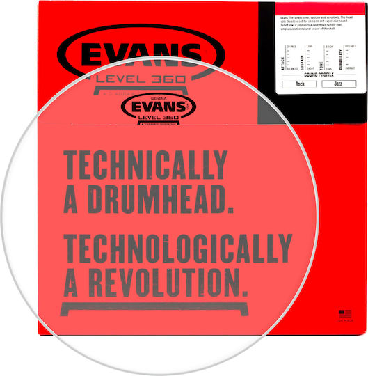 Evans Genera Resonant Дърмо за Барабани 8"