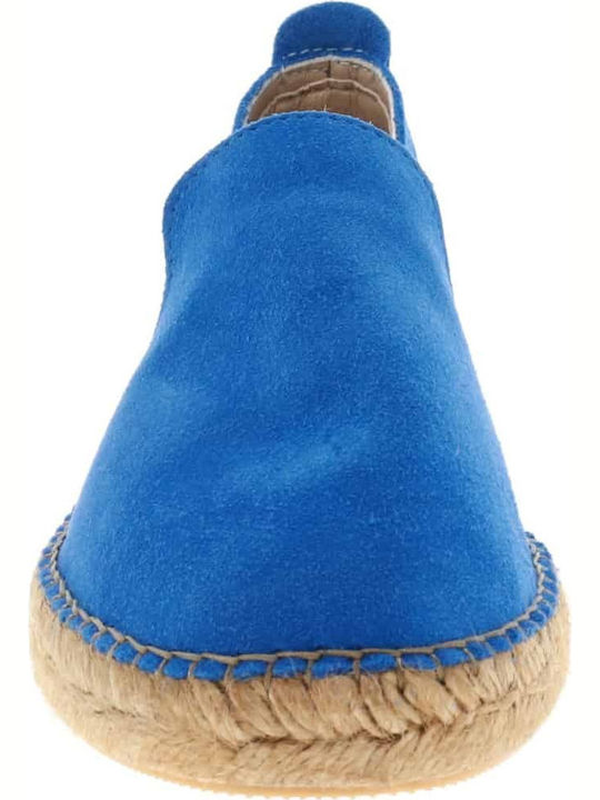 MAR139 Women's Suede Espadrilles Blue