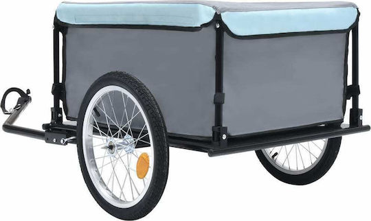 Vidaxl Bicycle Trailer Cargo Transport Black Blue 65 Kg