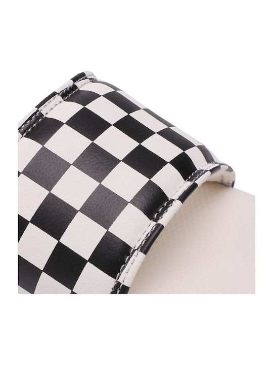 Costa Checkerboard Women's Slides White