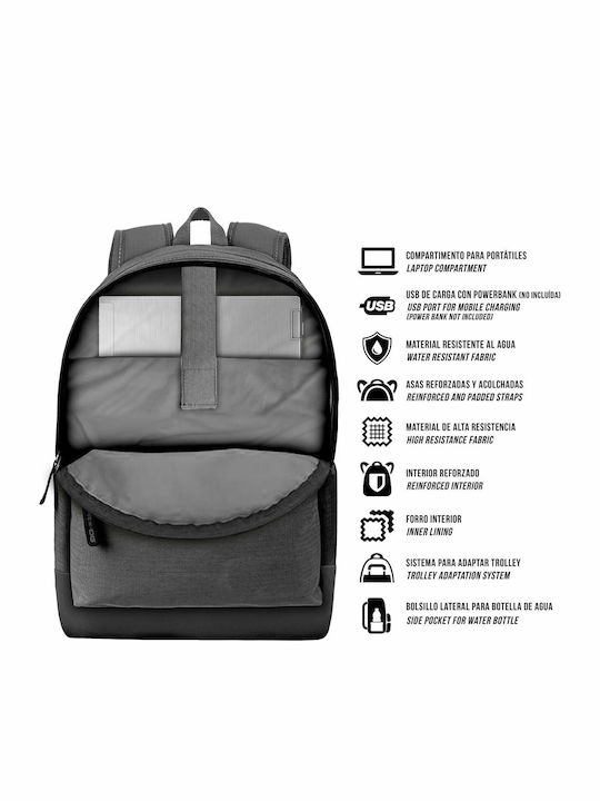 Karactermania Harry Potter Hogwarts Anpassbar Schulranzen Rucksack Junior High-High School Gray