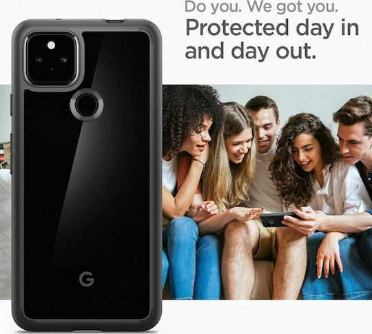Spigen Ultra Hybrid Back Cover Plastic 2mm Black (Google Pixel 5a 5G)