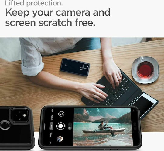 Spigen Ultra Hybrid Back Cover Plastic 2mm Black (Google Pixel 5a 5G)
