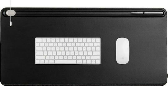 Orbit Double Desk Pad Cloth Large Black 89x42cm