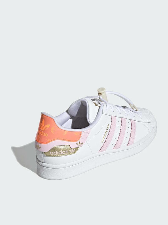Superstar Sneakers Cloud White / Clear Pink / Solar Red