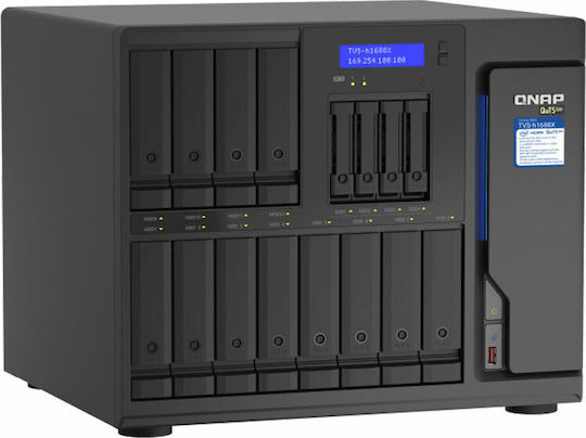 QNap TVS-h1688X-W1250-32G NAS Кула с 16 слота за HDD/M.2/SSD и 4 Ethernet порта