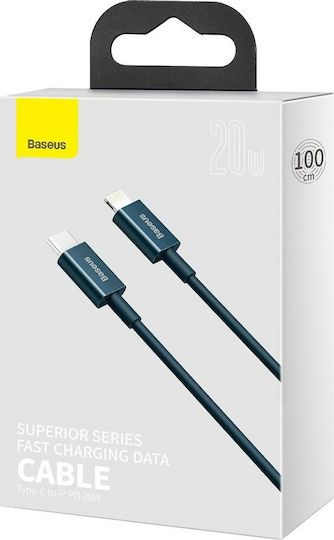 Baseus Superior USB-C to Lightning Cable 20W Μπλε 1m (CATLYS-A03)