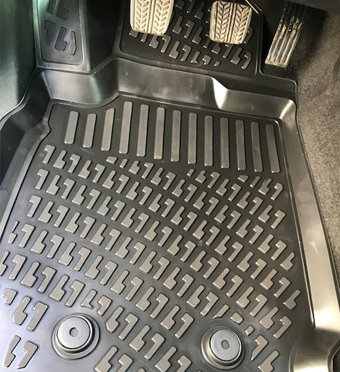 Rizline Set of Front and Rear Mats 4pcs Tray Type for Ford EcoSport 2012+ Black