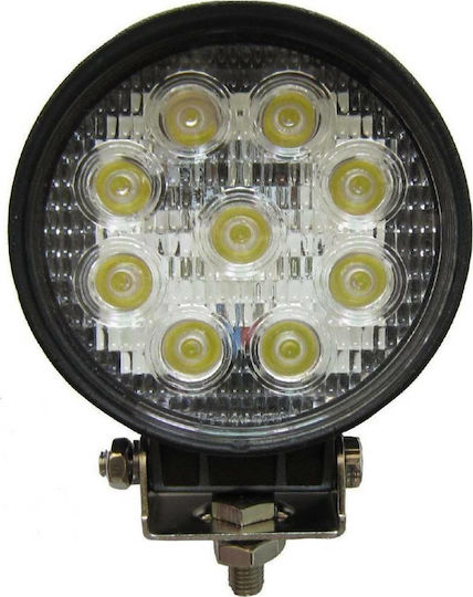 Waterproof LED Headlight Universal 9-32V 27W 11.3cm 1pcs