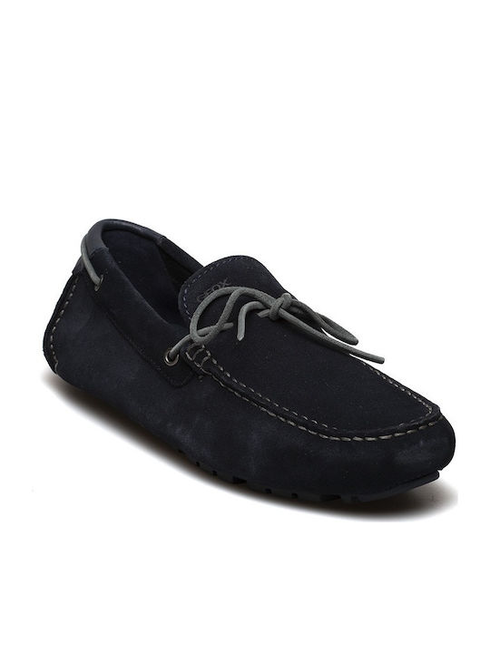 Geox Melbourne Men's Suede Moccasins Blue