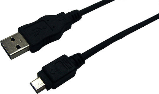 LogiLink USB 2.0 Kabel USB-A-Stecker - Mini-USB-A-Stecker Schwarz 1.8m CU0014