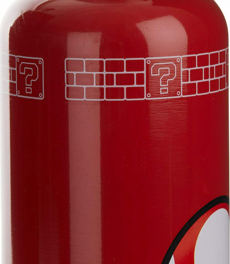 Paladone Super Mario Power Up Μπουκάλι Θερμός Ανοξείδωτο 500ml Κόκκινο