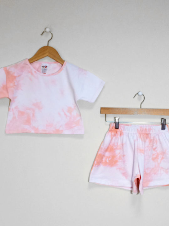 Cotton Planet Kinder Set mit Shorts Sommer 2Stück Rosa