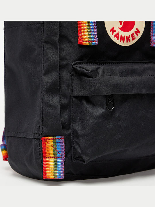 Fjallraven Kånken Rainbow Mini 7lt Μαύρο