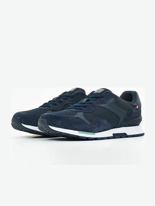 Tommy Hilfiger Casual Seasonal Mix Ανδρικά Sneakers Navy Μπλε