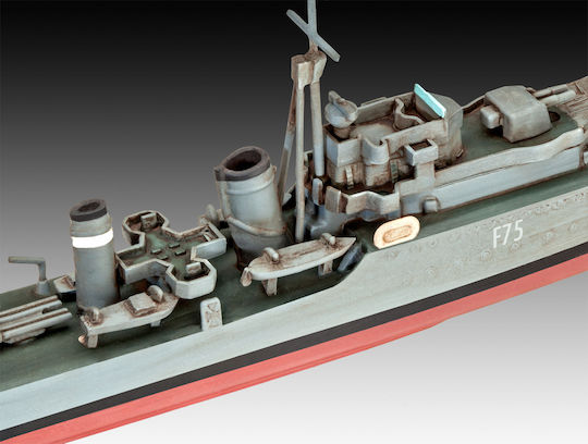 Revell HMS Ark Royal & Tribal Class Destroyer Фигура за Моделизъм Кораб 110 Части в Мащаб 1:720
