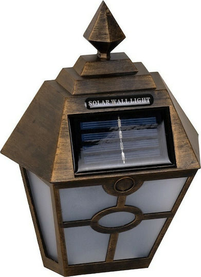 GloboStar Wall Mounted Solar Light Traffic light 1W 40lm Cold White 6000K with Motion Sensor and Photocell IP65