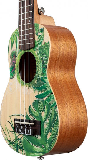 Cascha HH-2602 Art Series Leafy Soprano Ukulele