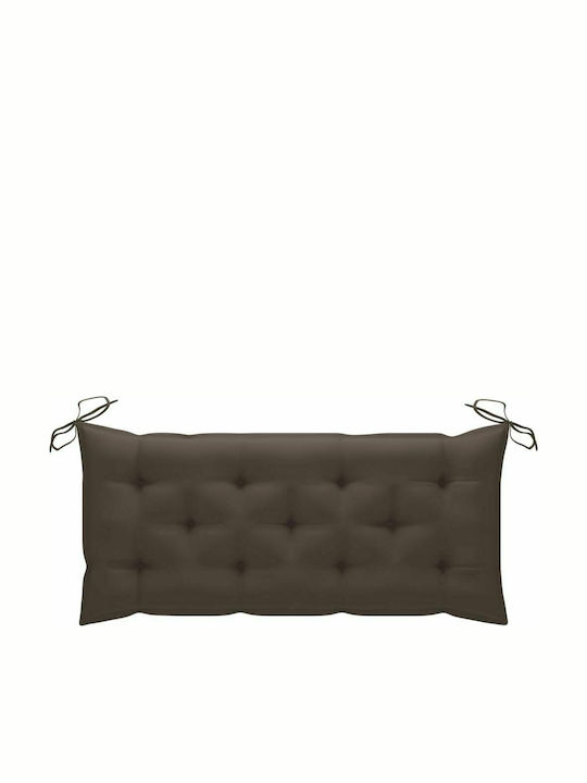 Bancă Exterior Bambus cu Perne 120x55x90cm